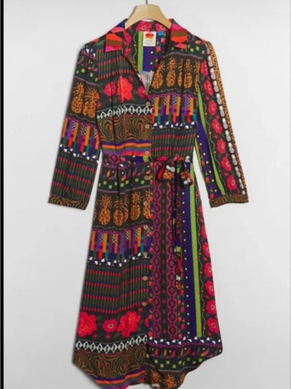FARM Rio x Anthropologie Ciela Midi Shirtdress | MP | Multicolor Medium